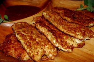 Easy Weeknight Dinner (Pretzel Encrusted Chicken Schnitzel)